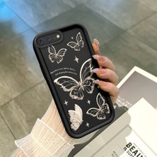Ucuc iPhone 7 Plus/8 Plus Uyumlu Siyah Silikon Kılıf Darbeye Dayanıklı Kamera Korumalı