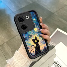 Ucuc Tecno Camon 20(CK6N) Uyumlu Siyah Silikon Kılıf Darbeye Dayanıklı Kamera Korumalı