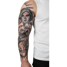 Dövme Kutusu Geçici Kol Kaplama Dövme – Iskambil Kartı ve Gül Motifi ile Şans, Aşk ve Hayatın Zorluklarına Karşı Duruş