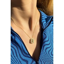 Spossy Silver Jewelry B Harf Kolye