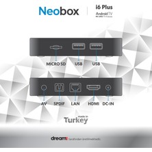 Dreamstar Neobox I6 Plus | 4 GB Ram | 64 GB Hafıza | Android 14 | Sesli Komut Desteği | Wifi 6