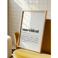 Des Vu Print Snaccident Posteri, Diyetisyen Posteri, Diyetisyen Ofis Dekor Çerçevesiz Poster
