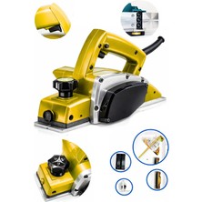 Moonshop Pro 2200 Watt Motor Korumalı Otomatik Şanzıman Çift Bıçaklı Planya Rende Makinesi Garantili