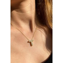 Spossy Silver Jewelry T Harf Kolye