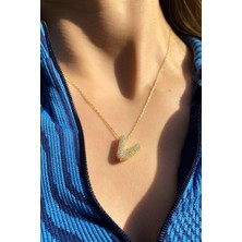 Spossy Silver Jewelry V Harf Kolye