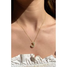 Spossy Silver Jewelry J Harf Kolye