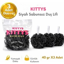 KITTYS Kıttys 3’lü Ekonomik Sabunsuz Duş Lifi Seti (40 gr x 3 Adet)