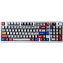 Aula F99 Pro 3 Modlu Rgb Hot Swap Mekanik Star Vector Switch Kablosuz Makrolu Klavye Comic