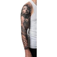 Dövme Kutusu Michelangelo David Heykeli Sleeve Geçici Dövme | Rönesans Klasik Sanat Epik Tasarım