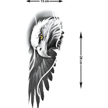 Dövme Kutusu Kartal Yarım Kol Kaplama Geçici Dövme Modelleri: Gücün ve Özgürlüğün Sembolü