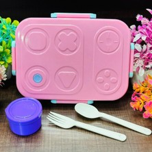 Bentopia Beslenme Kutusu Paslanmaz Çelik - 830 ml 3 Bölmeli Renkli Desenli Çocuk Beslenme Kabı