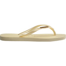 Havaianas Square Logo Metallic Bej Kadın Terlik