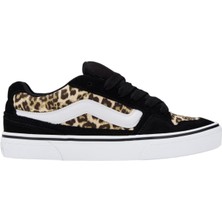 Vans Kadın Sneaker Ayakkabı Caldrone Siyah Düz Taban ile Konforlu Günlük Kullanım