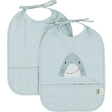 Trixie Mr. Shark - Sıvı Geçirmez 2li Mama Önlüğü Seti