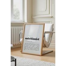 Des Vu Print Nutritionist Tanım Posteri,diyet Diyetisyen Temalı Çerçevesiz Poster