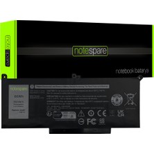 Notespare Dell ile Uyumlu Latitude 7390 N003L7390132N1EMEA_W Notebook Batarya Pil 4 Cell Versiyon