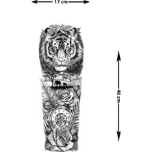 Dövme Kutusu Geçici Kol Kaplama Dövme – Kaplan ve Saat