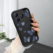 Ucuc Realme C63 4G/C61 Uyumlu Siyah Silikon Kılıf Darbeye Dayanıklı Kamera Korumalı