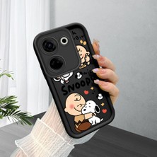 Ucuc Tecno Camon 20(CK6N) Uyumlu Siyah Silikon Kılıf Darbeye Dayanıklı Kamera Korumalı