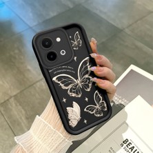 Ucuc Vivo Y28 4g Uyumlu Siyah Silikon Kılıf Darbeye Dayanıklı Kamera Korumalı