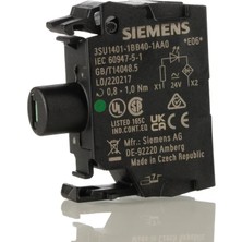 3SU1401-1BB40-1AA0 Siemens | Siemens Sırıus Act 3SU14 Serisi Işık Bloğu, 24V