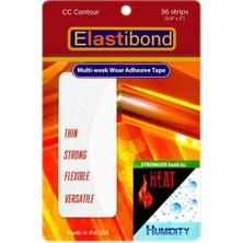 True Tape Elastibond Protez Saç Bandı Oval ( "cc" ) - (2,0cm x 7.5cm) 36 Adet