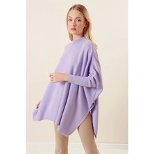 Onno Style Düz Triko Satandart Beden Panço