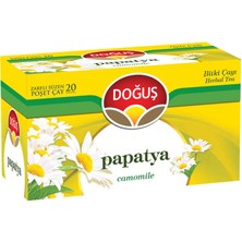 Doğuş Bitki Çayı Papatya 20 Adet Zarflı Süzen Poşet Çay Ferahlatıcı Lezzet ve Huzurlu Aroma