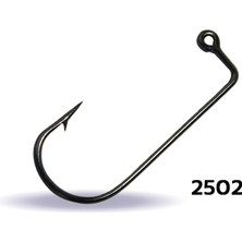 Youvella 2502 Jig Head Iğnesi Delikli Uzun 100'LÜ Black Nikel No:3/0