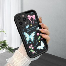 Ucuc iPhone 13 Pro Uyumlu Siyah Silikon Kılıf Darbeye Dayanıklı Kamera Korumalı