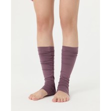 Ayma Active Lila Mor Lastikli EcoVero™Viskoz Topuğa Geçen Büzgülü Tozluk