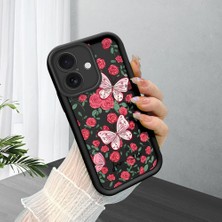 Ucuc iPhone 16 Plus Uyumlu Siyah Silikon Kılıf Darbeye Dayanıklı Kamera Korumalı