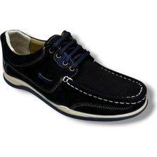Master 1712-26 Hakiki Nubuk Deri Casual Erkek Ayakkabı Siyah Laci