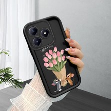 Ucuc Realme C63 4G/C61 Uyumlu Siyah Silikon Kılıf Darbeye Dayanıklı Kamera Korumalı