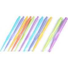 Duck Hoby 11 Adet - Plastik Örgü Tığ Seti- (2)-(2.5)-(3)-(3.5)-(4)-(4.5)-(5)-(6)-(8)-(10) Numara