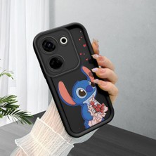 Ucuc Tecno Camon 20(CK6N) Uyumlu Siyah Silikon Kılıf Darbeye Dayanıklı Kamera Korumalı