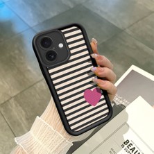 Ucuc iPhone 16 Plus Uyumlu Siyah Silikon Kılıf Darbeye Dayanıklı Kamera Korumalı