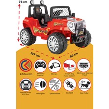 Pilsan Ranger 12V Akülü Araba Uzaktan Kumandalı – Çocuk Jeep, Tek Kişilik Akülü Araç