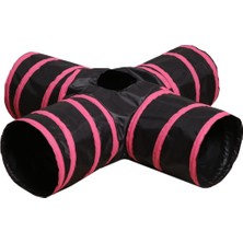 Beyzatex Katlanabilir Kedi Tüneli 4 Yollu Eğlenceli Tasarım ile Etkileşimli Oyun Sunar