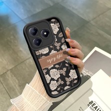 Ucuc Realme C63 4G/C61 Uyumlu Siyah Silikon Kılıf Darbeye Dayanıklı Kamera Korumalı