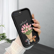 Ucuc iPhone 7 Plus/8 Plus Uyumlu Siyah Silikon Kılıf Darbeye Dayanıklı Kamera Korumalı