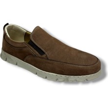Master 1721-26 Hakiki Nubuk Deri Casual Lastikli Erkek Ayakkabı