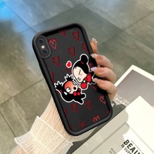 Ucuc iPhone X/xs Uyumlu Siyah Silikon Kılıf Darbeye Dayanıklı Kamera Korumalı