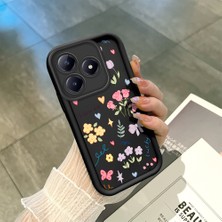 Ucuc Realme C63 4G/C61 Uyumlu Siyah Silikon Kılıf Darbeye Dayanıklı Kamera Korumalı