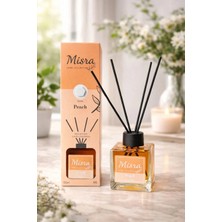 Mısra Misra Peach Çubuklu Oda Kokusu 100 ml – 12 Esans Yoğunluk – Kalıcı Şeftali Ev Kokusu