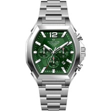 Nacar Safir Cam Spor Gümüş - Yeşil Erkek Kol Saati NC08-29430744-ANM