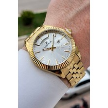 Daniel Klein Erkek Kol Saati Altın Renkli Çelik Kasa 3 ATM Suya Dayanıklı Şık Tasarım