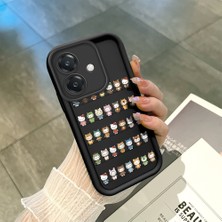 Ucuc Oppo A3/A3X 4g/5g Uyumlu Siyah Silikon Kılıf Darbeye Dayanıklı Kamera Korumalı