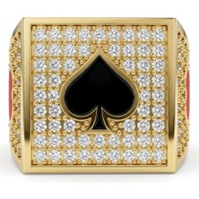 Winners Jewels Kart Sembollü Kare Yüzük