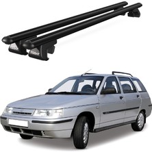 Today Auto Venüs Lada 111 Vega Station Wagon (1998-2013) Uyumlu Siyah Ara Atkı Port Bagaj Tavan Barı
